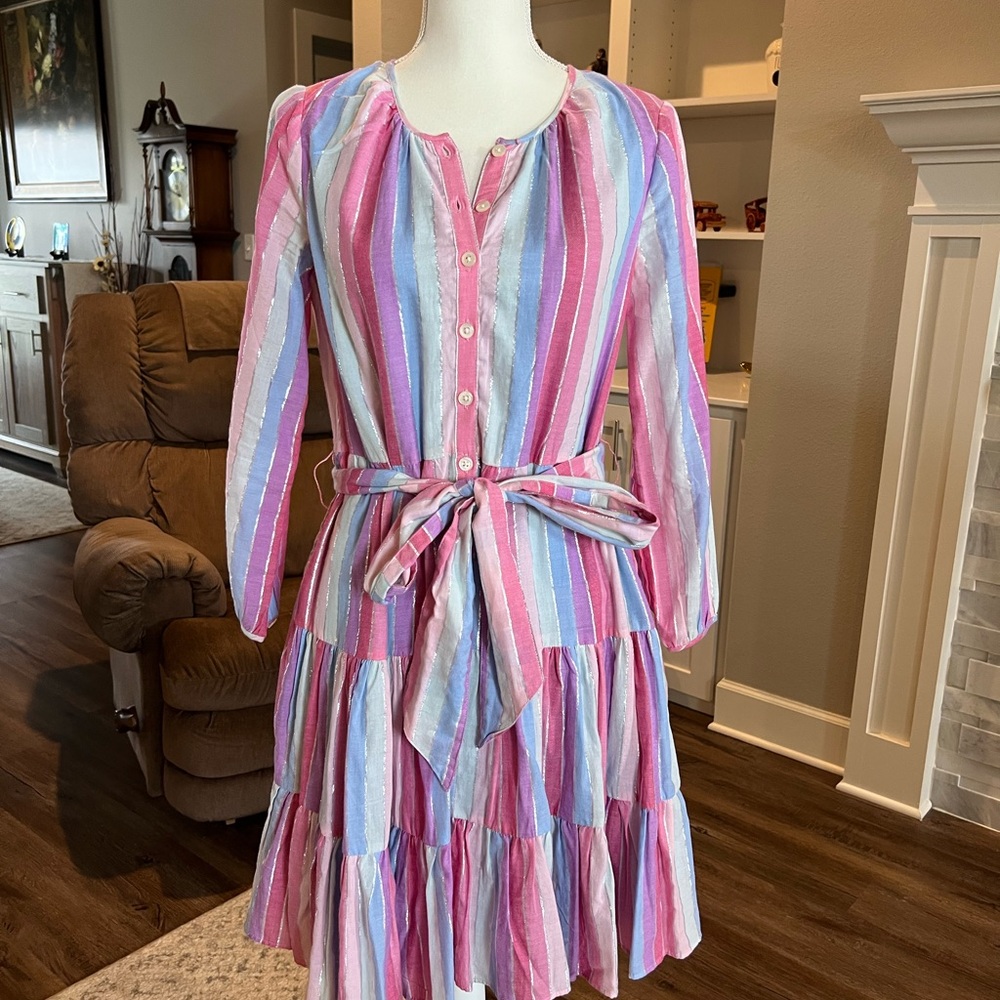 J. Crew Multicolor Striped Dress